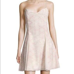 marchesa rose kaleidoscope mini swing dress